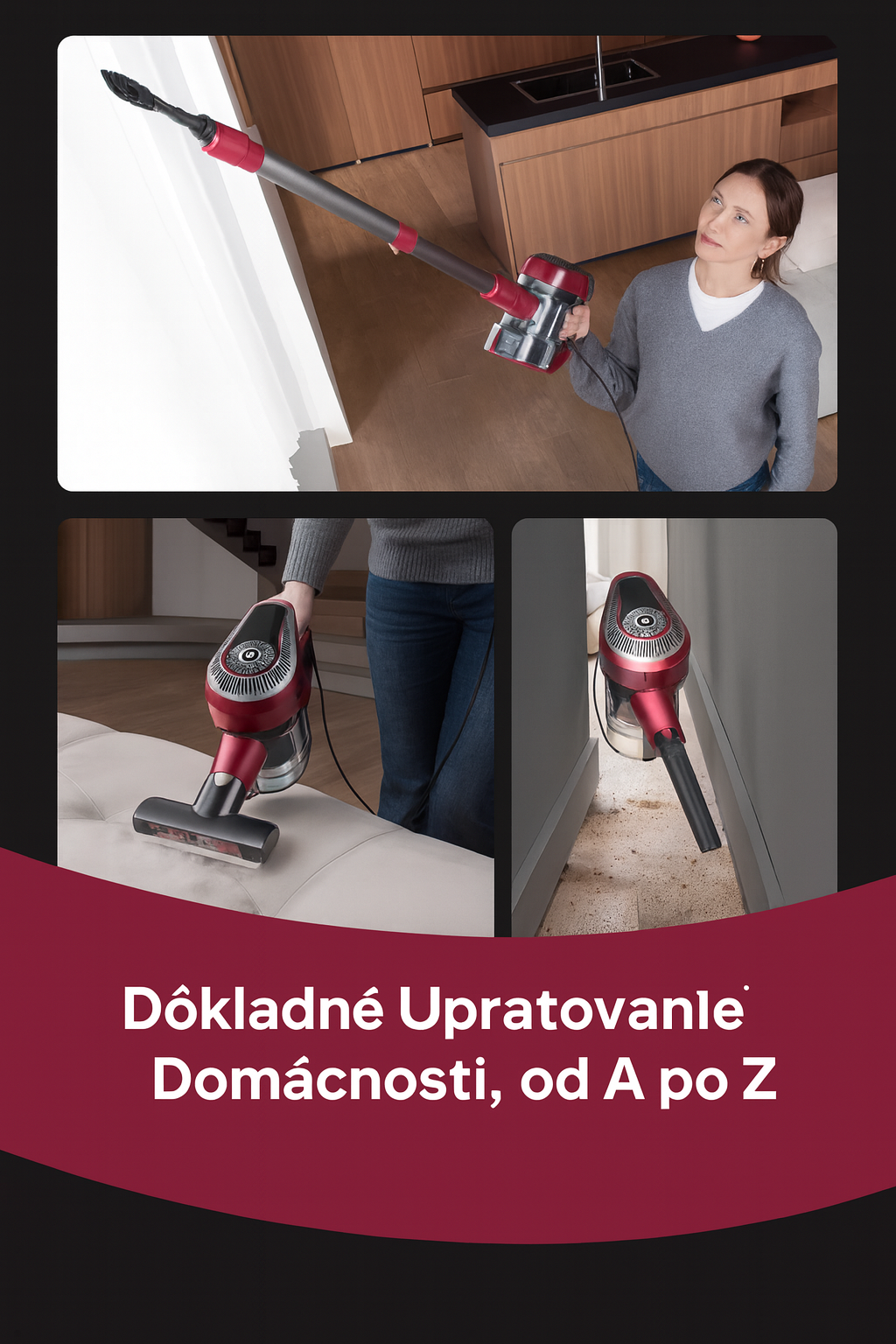 5 v 1 vysávač s káblom 7 m a LED osvetlením