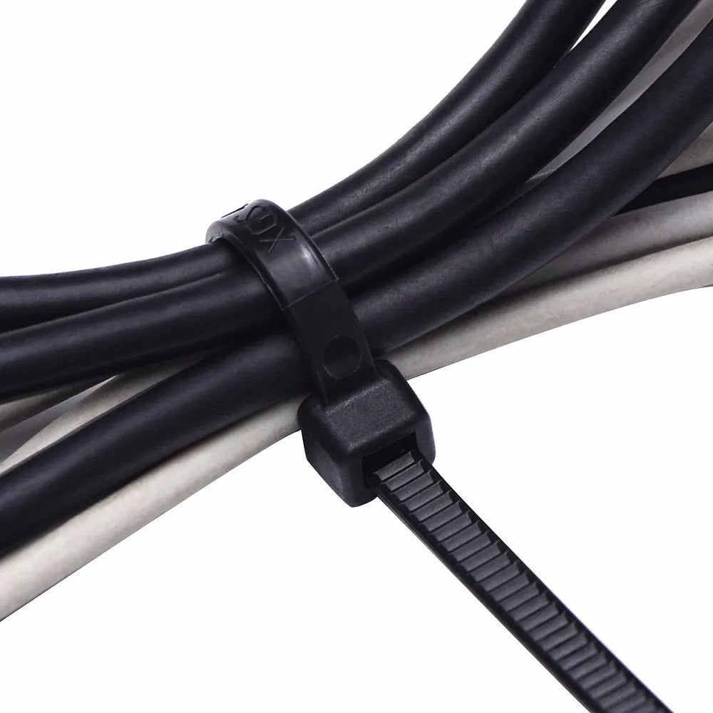 Nylonové sťahovacie pásky 25 cm × 3,6 mm – 100 ks
